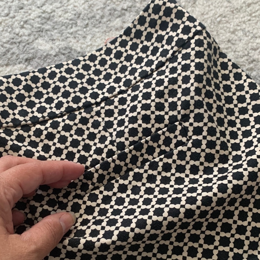 J. Crew High Waist Geometric Black and White Shorts - Picture 11 of 11
